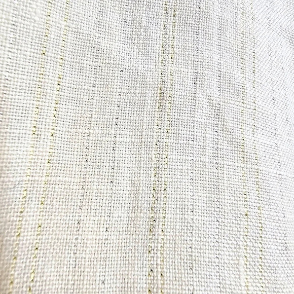 Guess Womens Linen Pants, Ivory/Gold, Wide‎ Leg Career Office 28 - Picture 10 of 10